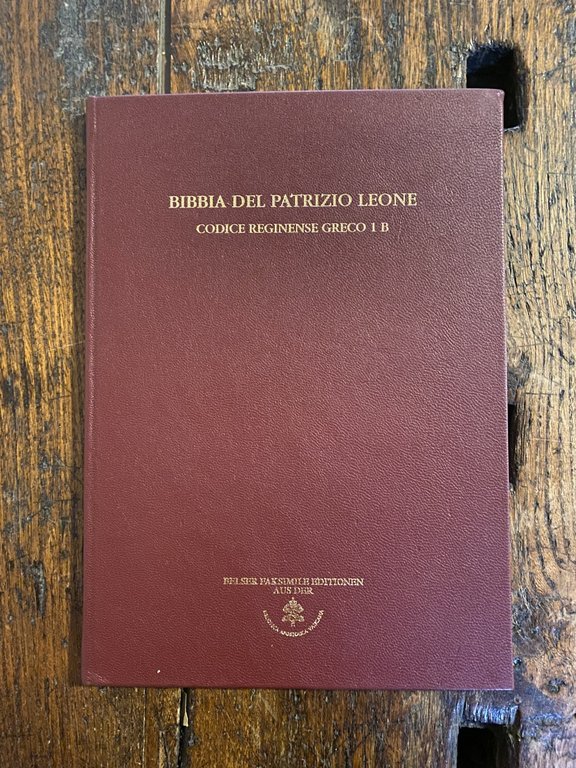 Bibbia del Patrizio Leone Codice Reginense Greco 1 B Zurich …