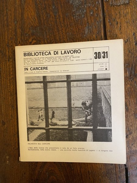 Biblioteca di lavoro Quindicinale coordinato da Mario Lodi N. 30/31 …