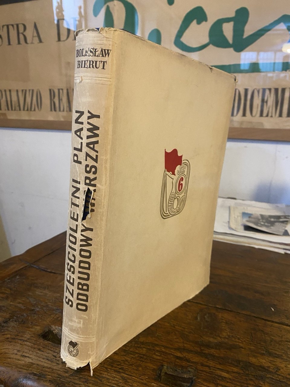 Bierut Boleslaw Szescioletni plan odbudowy Warszawy Warszawa Ksoazka Wiedza 1950