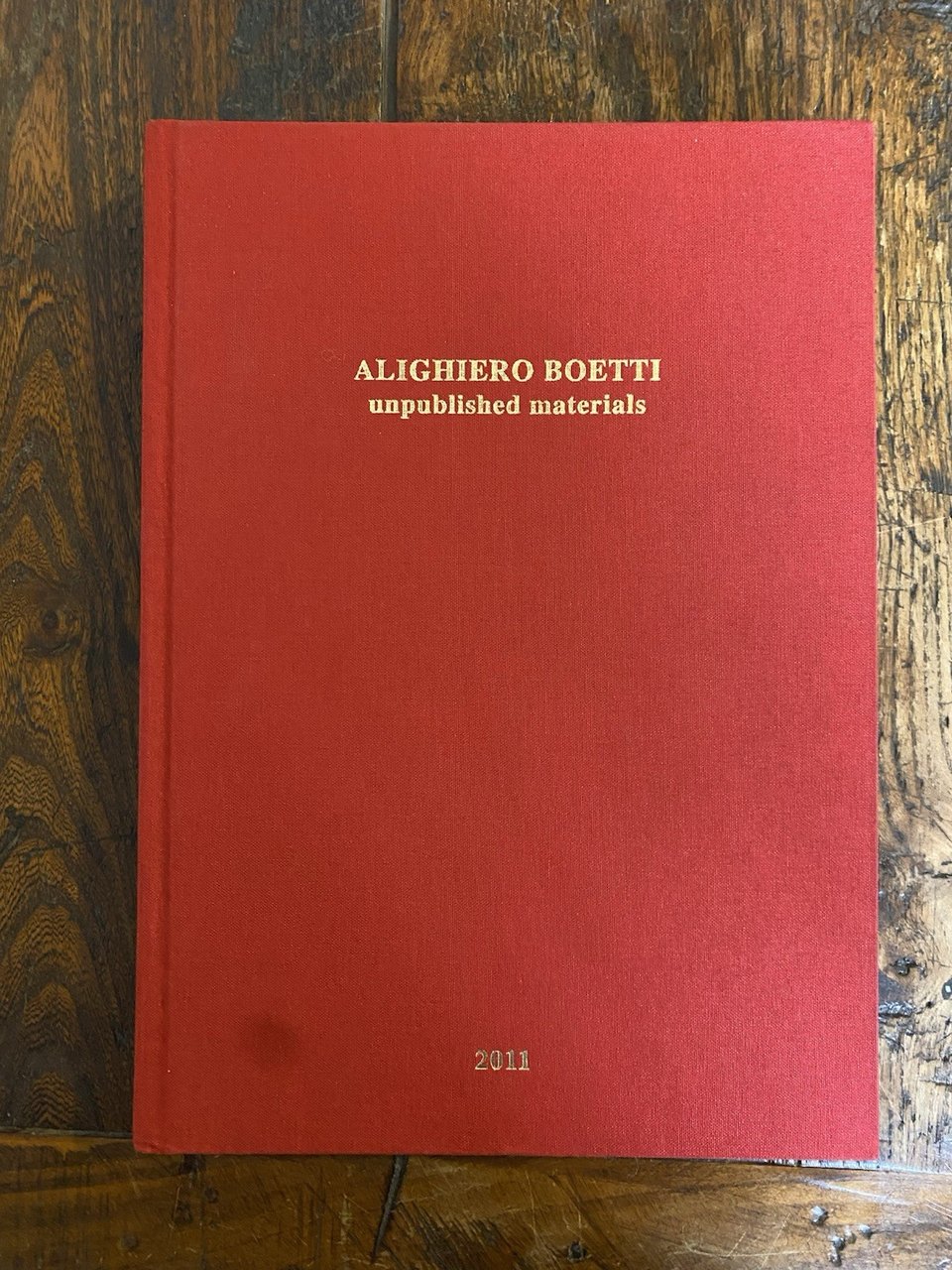 Boetti Alighiero Materiali inediti raccolti Milano A+Mbookstore 2011 | Immagine principale