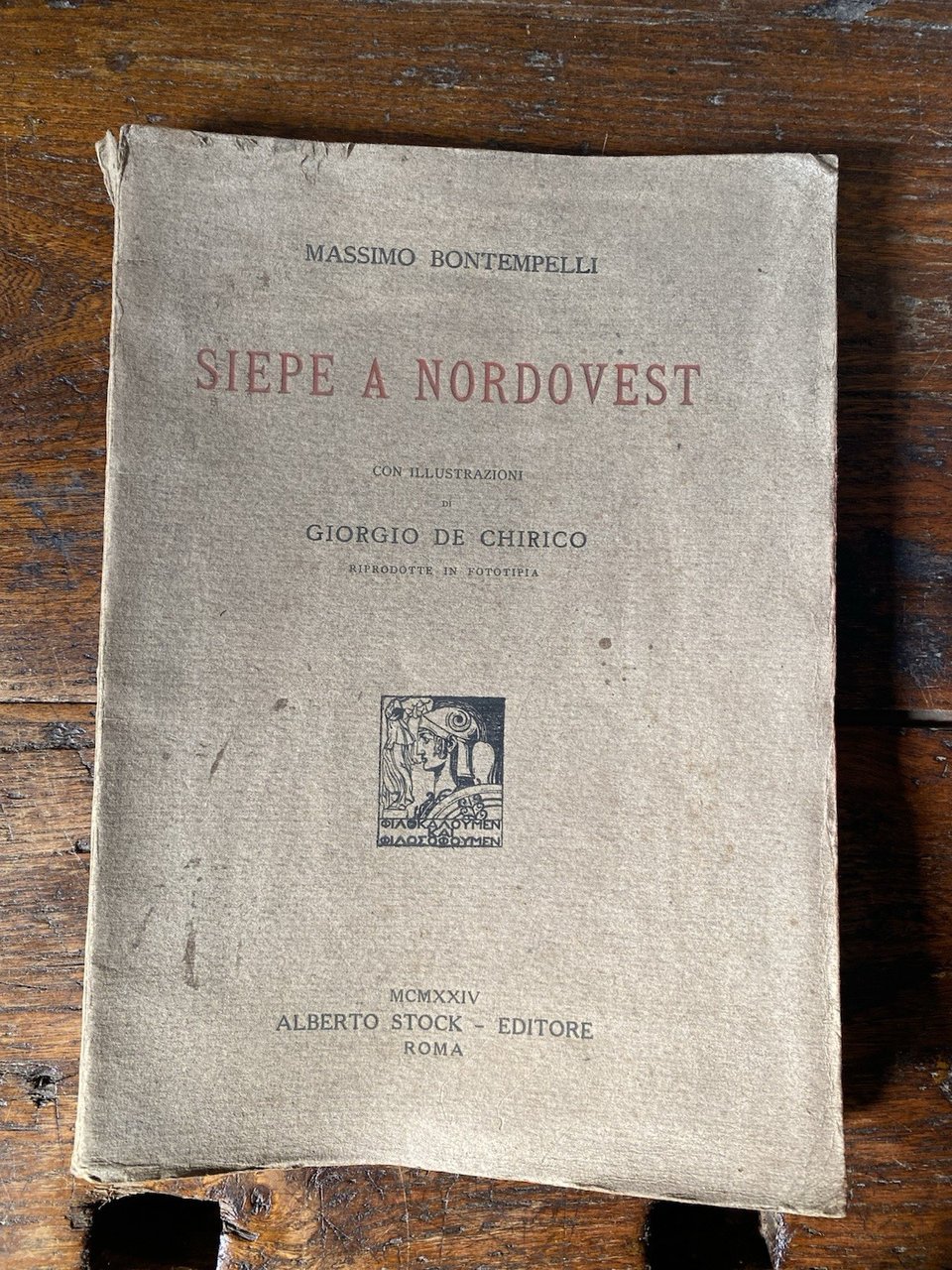 Bontempelli Massimo De Chirico Giorgio Siepe a nordovest Stock 1924