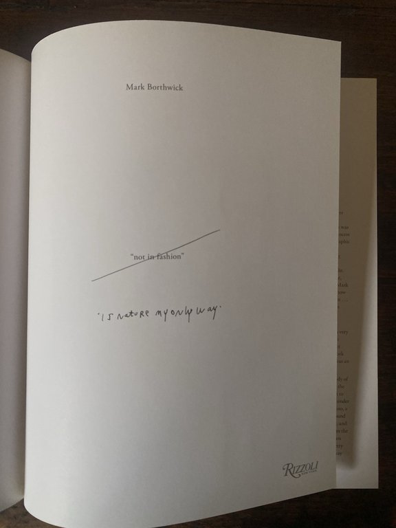 Borthwick Mark Not in fashion New York Rizzoli 2009