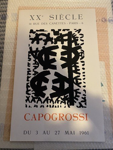 Capogrossi Giuseppe Manifesto / Poster 56 x 36 cm. Galerie …
