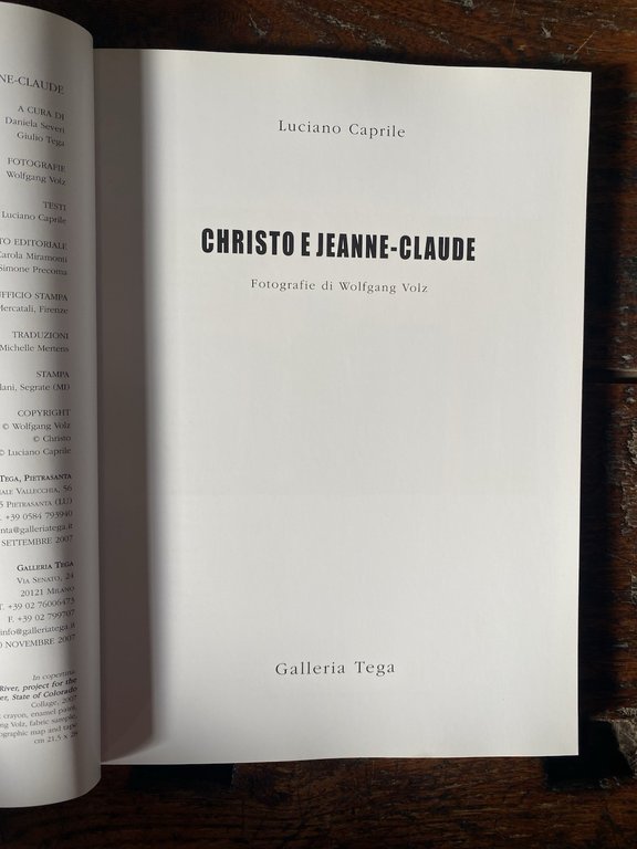 Caprile Luciano Christo e Jeanne-Claude Milano Galleria Teca 2007