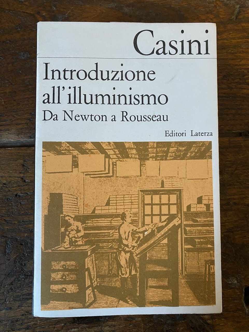 Casini Paolo Introduzione all'illuminismo Da Newton a Rousseau Bari Laterza … | Immagine principale