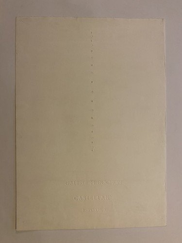Castellani Enrico Manifesto / Poster 70 x 50 cm. Galerie … | Immagine principale