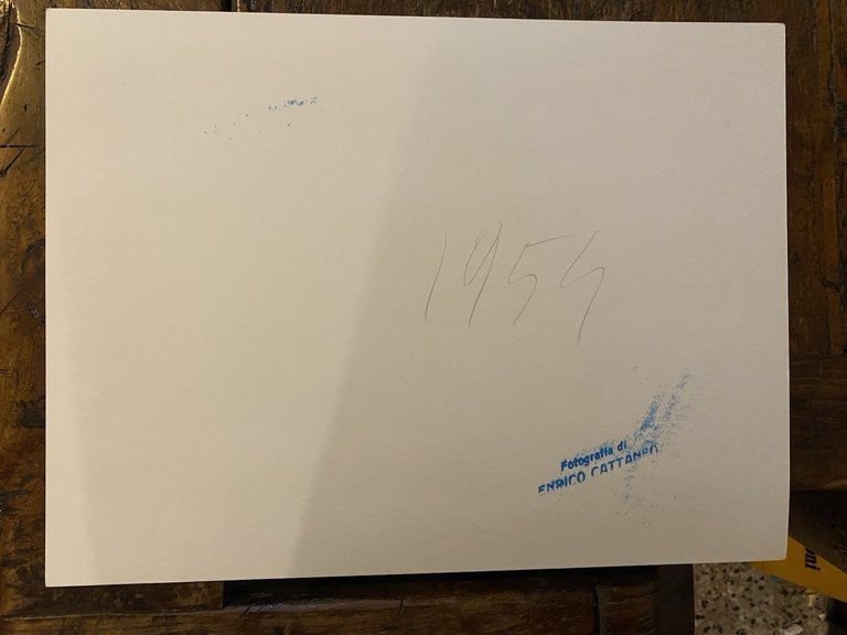 Cattaneo Enrico Fotografia originale 30 x 40 cm. Gino de …