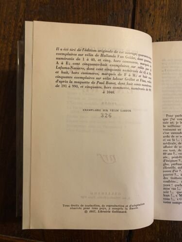 Céline Louis-Ferdinand D'un chateau l'autre Gallimard Paris 1957
