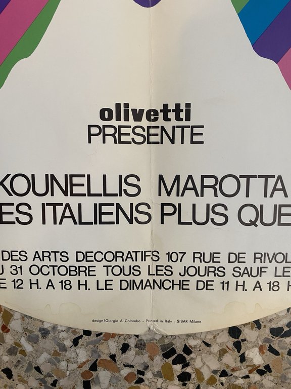 Ceroli Kounellis Marotta Pascali Manifesto / Poster 124 x 100 …