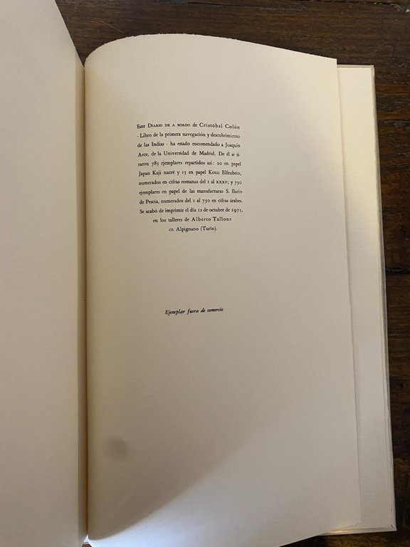 Colon Cristobal Diario de a bordo Alpignano Tallone 1971 | Immagine Gallery 3