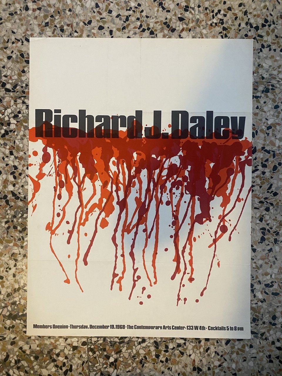 Daley Richard J. Manifesto / Poster Chicago The Contemporary Arts …