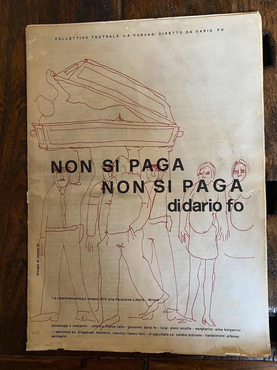 Dario Fo Non si paga non si paga Milano Palazzina … | Immagine principale