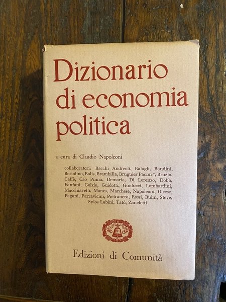 Dizionario di economia politica