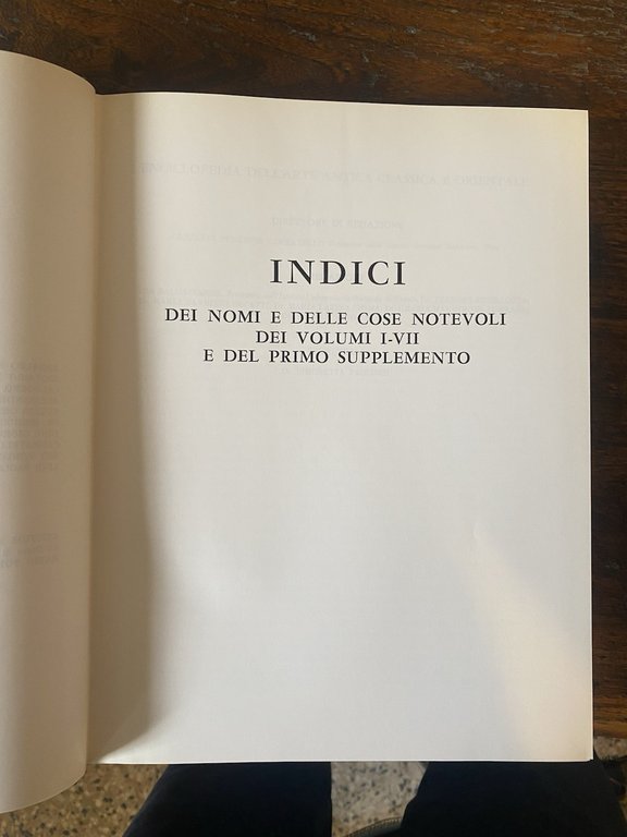 Enciclopedia dell'arte antica classica e orientale Indici dei nomi