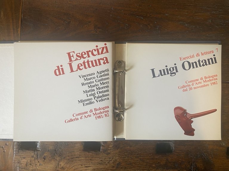 Esercizi di Lettura Agnetti Gastini Guttuso Merz Moreni Ontani Paladino …