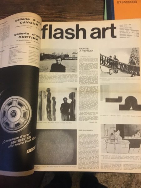 Flash Art Mensile d'arte Numero 1 giugno 1967 / Numero …