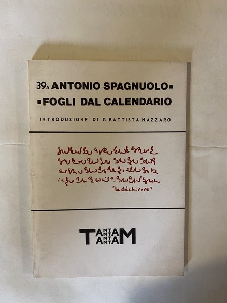 Fogli dal calendario Tam Tam 39a Supplemento al n. 39 …