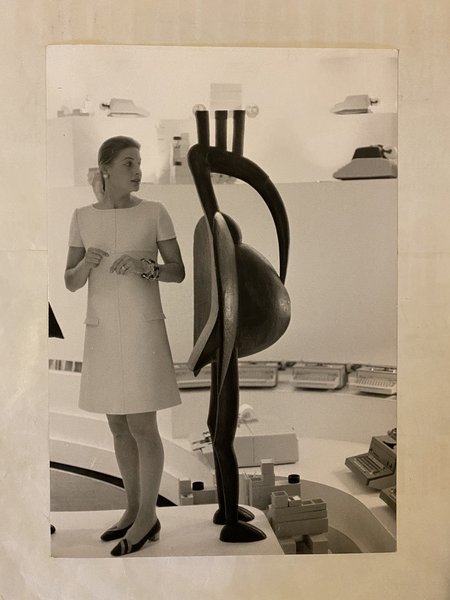 Fotografia vintage 29 x 20 cm. Anna Bozza all'inaugurazione del …