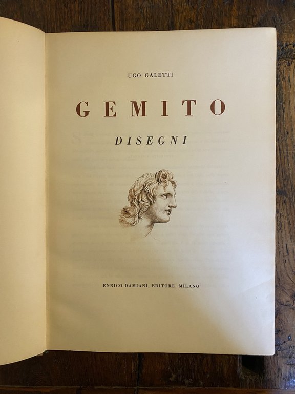 Galetti Ugo Gemito Disegni Milano Damiani 1944