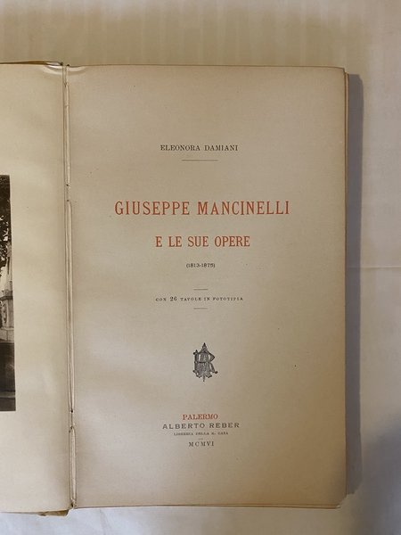 Giuseppe Mancinelli e le sue opere (1813-1875)