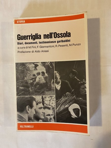 Guerriglia nell'Ossola Diari, documenti, testimonianze garibaldine Prefazione di Aldo Aniasi