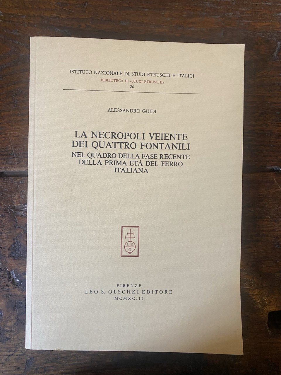 Guidi Alessandro La necropoli Veiente dei Quattro Fontanili