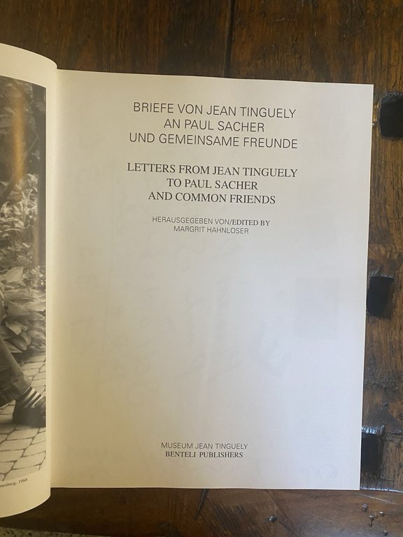 Hahnloser Magrit Letters from Jean Tinguely to Paul Sacher and …