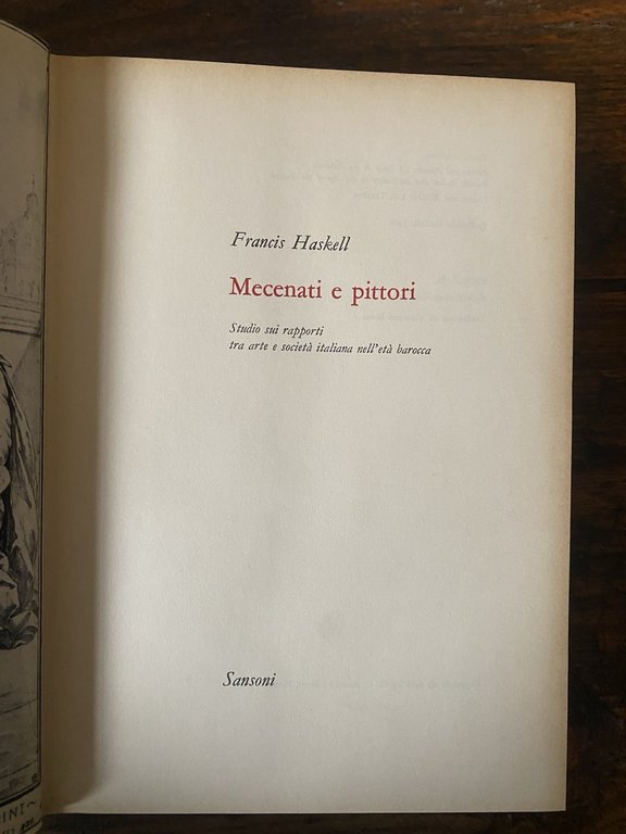 Haskell Francis Mecenati e pittori Firenze Sansoni 1966 | Immagine Gallery 2