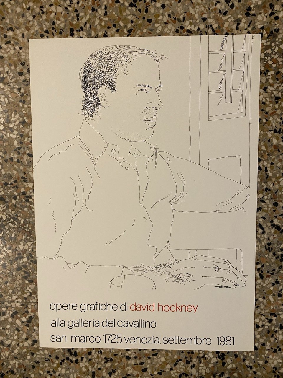 Hockney David Manifesto / Poster 70 x 50 cm. Venezia …