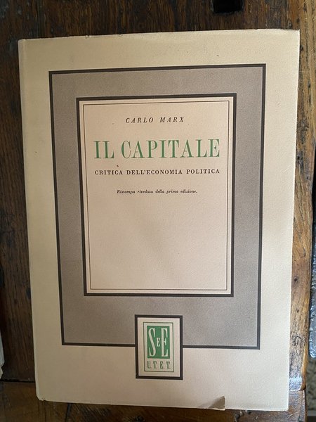 Il capitale Critica dell'economia politica