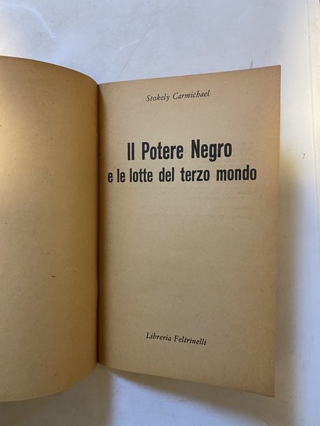 Il potere nero e le lotte del terzo mondo