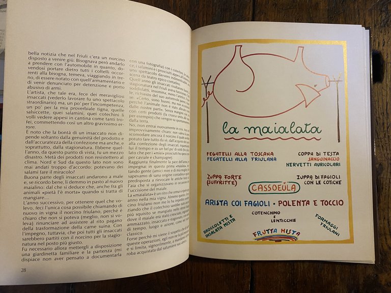 Il rigettario fatti misfatti e menù disegnati al pennarello