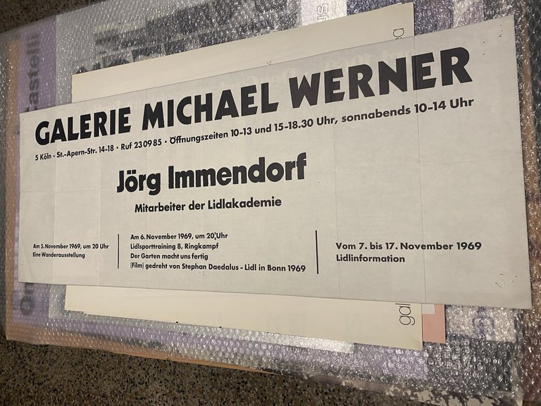 Immendorf Jorg Manifesto / Poster 39 x 99 cn.Koln Galerie …