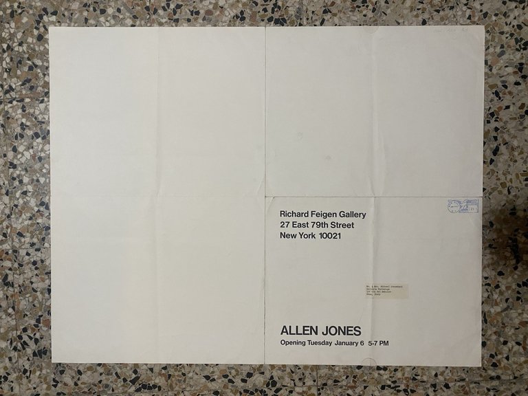 Jones Allen Manifesto / Poster 56 x 71 cm. New …