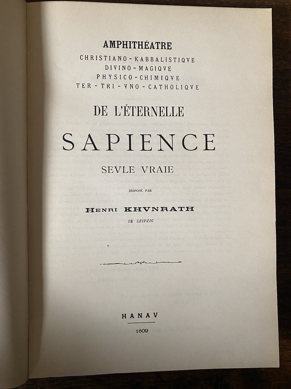 Khunrath Heinrich Amphithéatre de l'éternelle sapience Milano Sebastiani 1975 | Immagine Gallery 2
