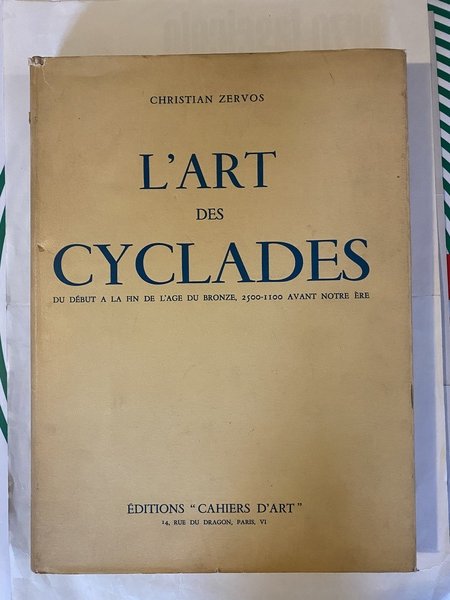 L'art de Cyclades du début a la fin de l'age …