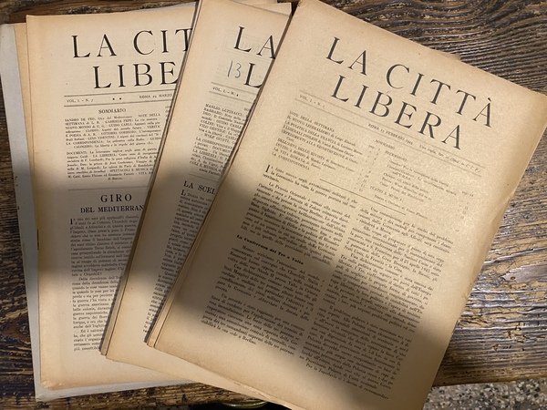 La città libera Rivista settimanale Vol. I - N. 1 …