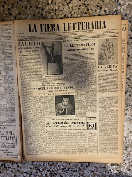 La Fiera letteraria Settimanale delle lettere, delle arti e delle …