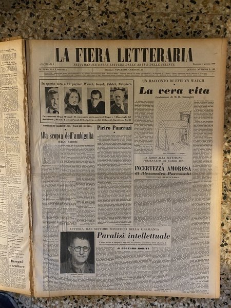 La Fiera letteraria Settimanale delle lettere, delle arti e delle …