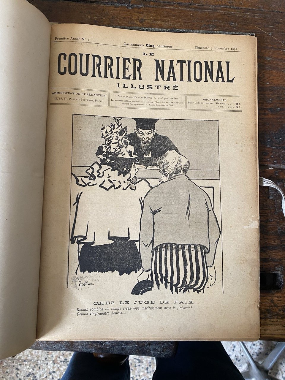 Lantz M. Rédacteur, Le Courrier Nationale N. 1 Novembre 1897 … | Immagine principale