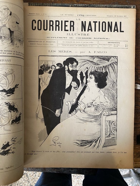 Lantz M. Rédacteur, Le Courrier Nationale N. 1 Novembre 1897 … | Immagine Gallery 2
