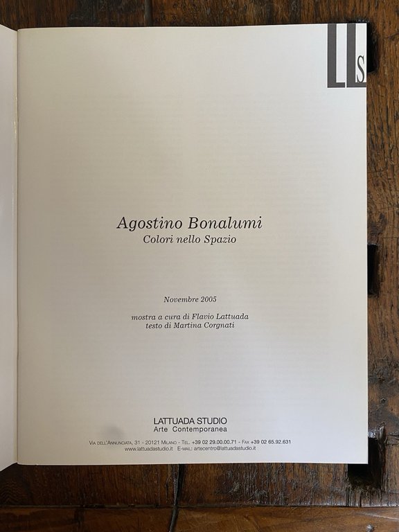 Lattuada Flavio a cura di, Agostino Bonalumi Lattuada Studio 2005 | Immagine Gallery 2