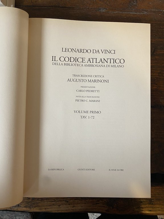 Leonardo da Vinci Il Codice Atlantico La Repubblica Giunti Il … | Immagine Gallery 3