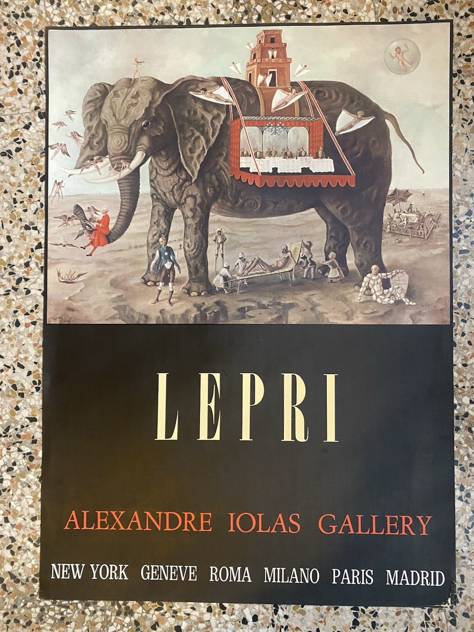 Lepri Stanislao Manifesto / Poster 87 x 62 cm. Iolas …