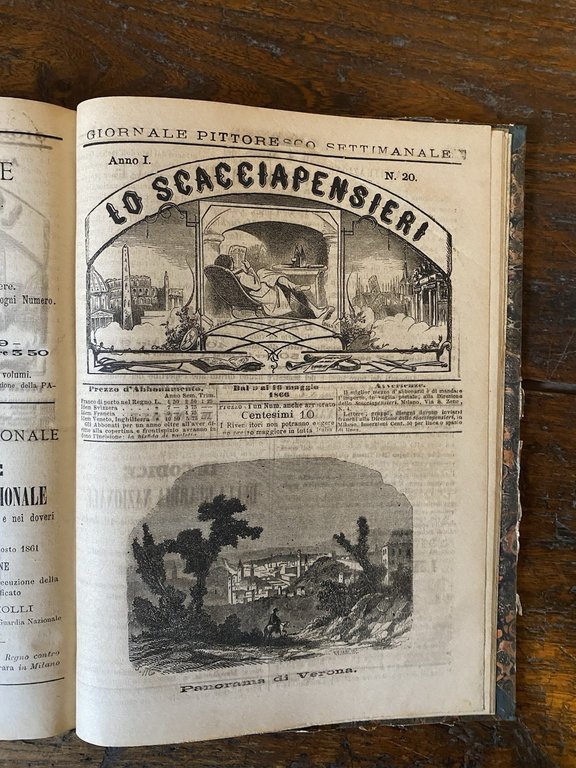 Lo scacciapensieri Giornale pittorico settimanale Anno I N. 1 /N. …