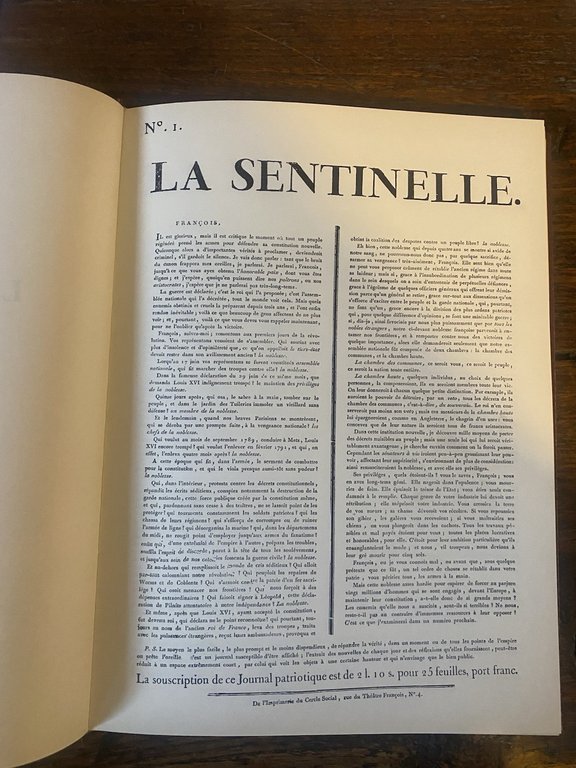 Louvet J.-B. La Sentinelle 1792 Paris EDHIS 1981 | Immagine Gallery 2