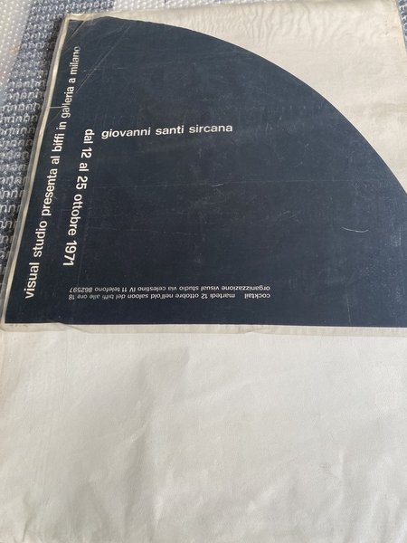 Manifesto / Poster 50 x 50 cm. dell'esposizione alla Galleria …