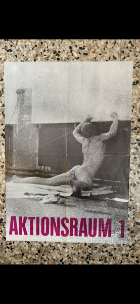 Manifesto / Poster 60 x 42 cm. della manifestazione Aktionsraum …