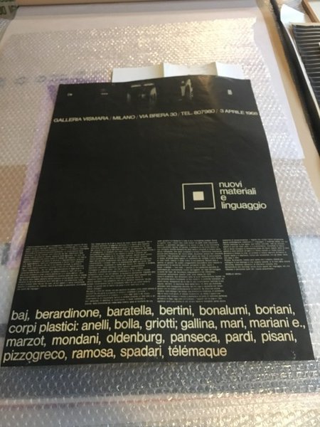 Manifesto / Poster 66 x 47 cm. dell'Esposizione Nuovi materiali …