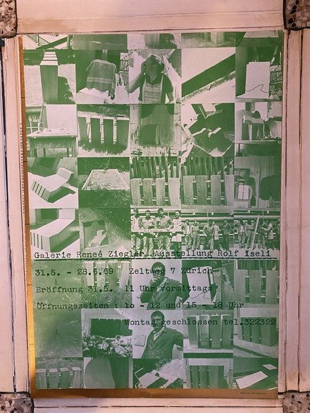 Manifesto / Poster 68 x 48 cm. dell'esposizione alla Galerie …